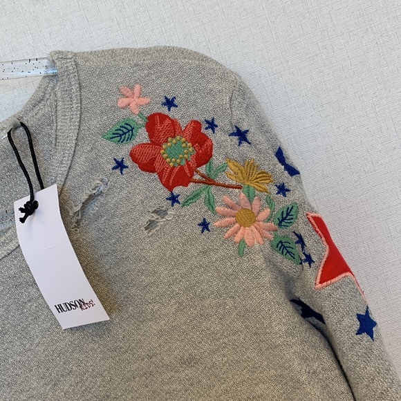 Hudson Kids Embroidered Floral Sweatshirt • Sz XL • NWT! - Picture 2 of 13